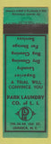 Matchbook Cover - Park Laundry Jamaica NY