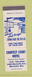 Matchbook Cover - Courtesy Court Motel Marinette WI