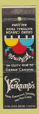 Matchbook Cover - Verkamp's Grand Canyon National Park AZ WEAR