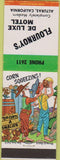Matchbook Cover - Flournoy's Motel Alturas CA hillbilly