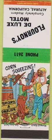 Matchbook Cover - Flournoy's Motel Alturas CA hillbilly