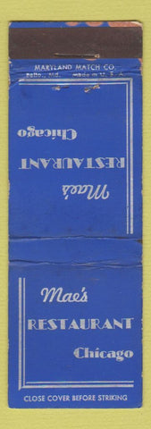 Matchbook Cover - Mae's Restaurant Chicago IL WEAR