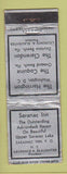 Matchbook Cover - Saranac Inn NY WEAR