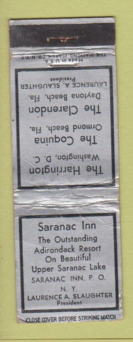 Matchbook Cover - Saranac Inn NY WEAR