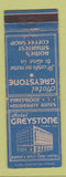 Matchbook Cover - Hotel Greystone Rome GA