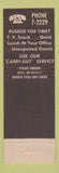 Matchbook Cover - Aunt Hattie's St Petersburg FL