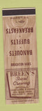 Matchbook Cover - Breen's Social Catering Brockton MA