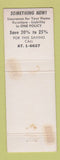 Matchbook Cover - Leon McMAhon Farmers Insurance San Diego CA Christmas