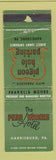 Matchbook Cover - Penn Harris Hotel Harrisburg PA WORN