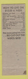 Matchbook Cover - Smith's Super Market Guilford ME hillbilly