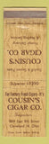 Matchbook Cover - Cousin's Cigar Company Cleveland OH