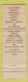Matchbook Cover - Cousin's Cigar Company Cleveland OH