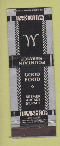Matchbook Cover - Millcrest Tea Shop St Paul MN