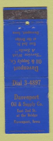 Matchbook Cover - Davenport Oil and Supply IA