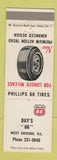 Matchbook Cover - Phillips 66 oil gas Day's West Chicago IL