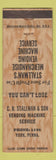 Matchbook Cover - CH Stallman Vending York PA