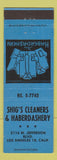 Matchbook Cover - Shig's Cleaners Haberdashery Los Angeles CA