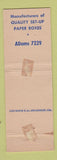 Matchbook Cover - Pacific Paper Box Comp;any Los Angeles CA