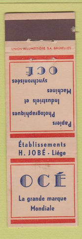 Matchbook Cover - OCE LA Grande Marque Mondiale Belgium