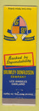 Matchbook Cover - Brumley Donaldson Company Los Angeles Oakland CA