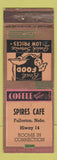 Matchbook Cover - Spires Cafe Fullerton NE