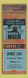 Matchbook Cover - Spires Cafe Fullerton NE WEAR