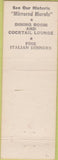 Matchbook Cover - El Dorado Hotel Sonoma CA