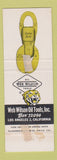 Matchbook Cover - JR Lowell Web Wilson Oil Tools Los Angeles CA
