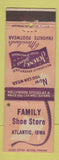 Matchbook Cover - Family Shoe Store Atlantic IA Jolene Shoes