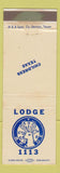 Matchbook Cover - Elks Lodge Childress TX WEAR