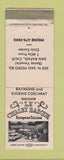 Matchbook Cover - Le Chalet Basque San Rafael CA WEAR