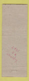 Matchbook Cover - Rotary Service oil gas Sayre PA hillbilly WEAR