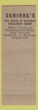 Matchbook Cover - Schirra's Bar Pittsburgh PA