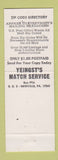 Matchbook Cover - PTA Ham Supper Newville PA 1967
