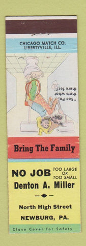 Matchbook Cover - Denton Miller Newburgh PA hillbilly