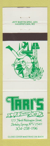 Matchbook Cover - Tari'sCafe Berkeley Springs WV girlie