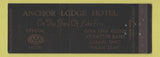 Matchbook Cover - Anchor Lodge Hotel Lorain OH Full Length