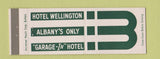 Matchbook Cover - Hotel Wellington Albany NY