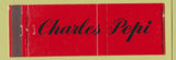 Matchbook Cover - Stone's Restaurant Marshalltown IA Full Length