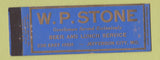 Matchbook Cover - WP Stone Restaurant men only Jefferson City MO Full Length