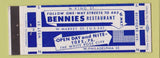 Matchbook Cover - Bennies Restaurant York PA Full Length