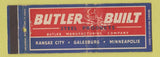 Matchbook Cover - Butler Built Products Kansas City MO Full Length