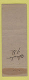 Matchbook Cover - DeLaurier's Restaurant Aledo IL  Full Length