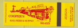 Matchbook Cover - Cooper's Hay Feed Supply Tucson AZ Full Length