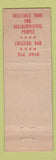 Matchbook Cover - Christie's Restaurant Newport RI WORN Full Length