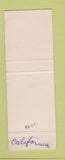 Matchbook Cover - Oakland CA Hobby Shop 1971 Full Length