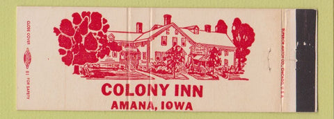 Matchbook Cover - Colony Inn Amana IA Full Length