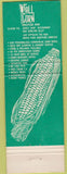 Matchbook Cover - The Corn Motor Inn Davenport IA