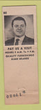 Matchbook Cover - John Sagan's Warren Furniture Warren RI WEAR Full Length