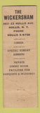 Matchbook Cover - Wickersham Hollis NY restaurant WORN Full Length